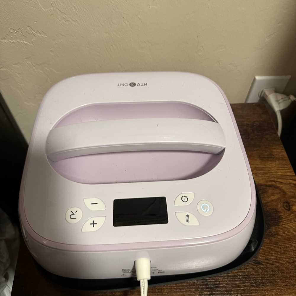 HTVRONT Heat Press Machine - Pink and White 10x10